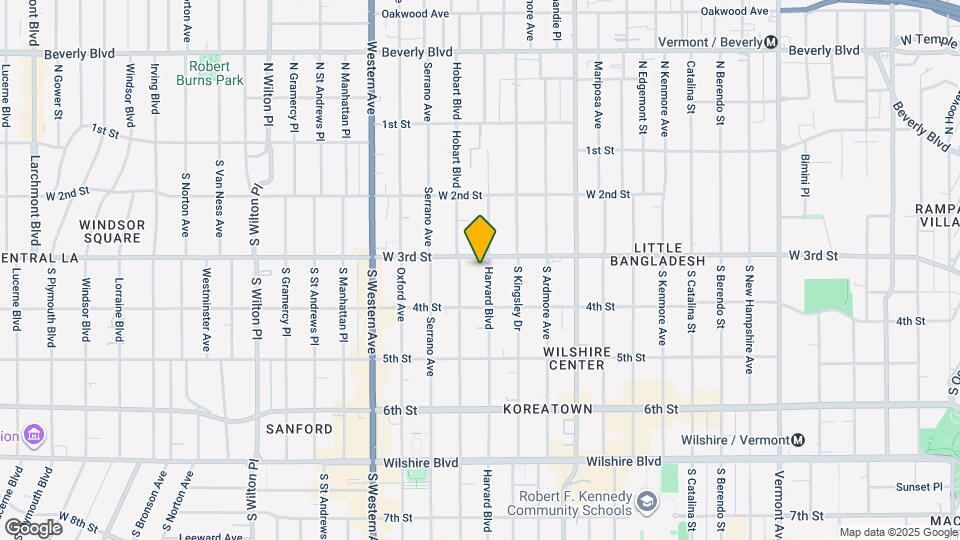 315 S Harvard Blvd, Unit 109 Map and Location Details