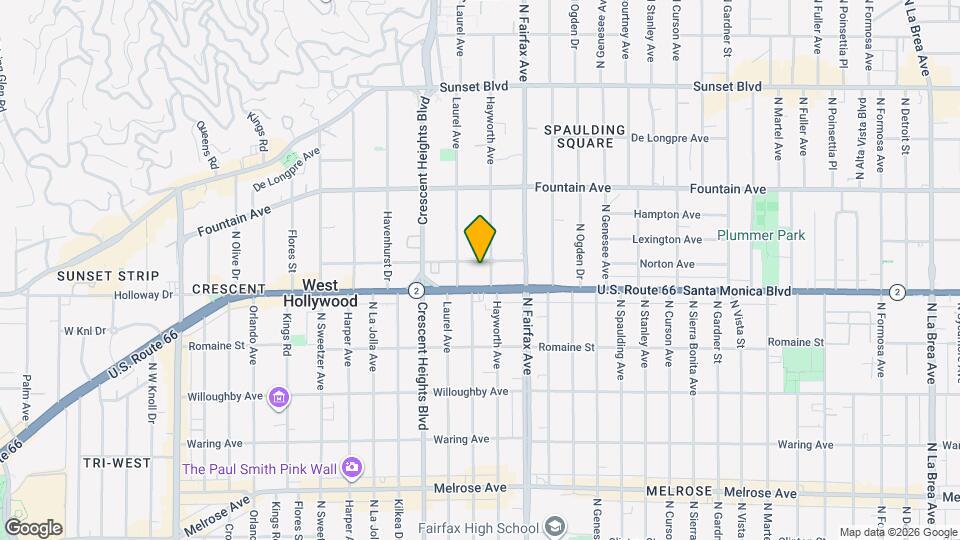 7962 Norton Ave Map and Location Details