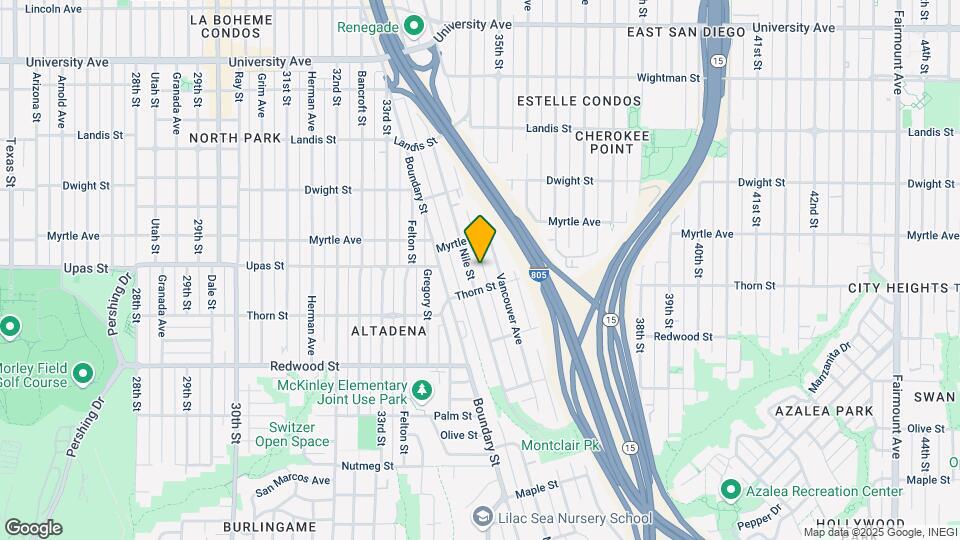 3333 Nile St Map and Location Details