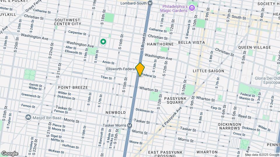 1215 S Broad St Map and Location Details