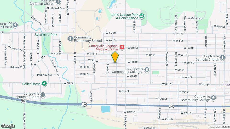 1503 W 5th St Map and Location Details