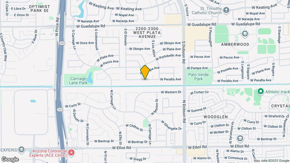 2263 W Peralta Ave Map and Location Details