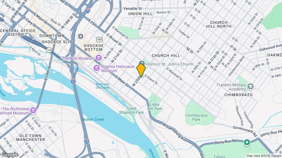 117 N 25th St Map and Location Details