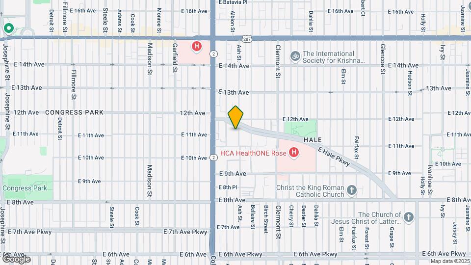 1155 Ash St. Map and Location Details