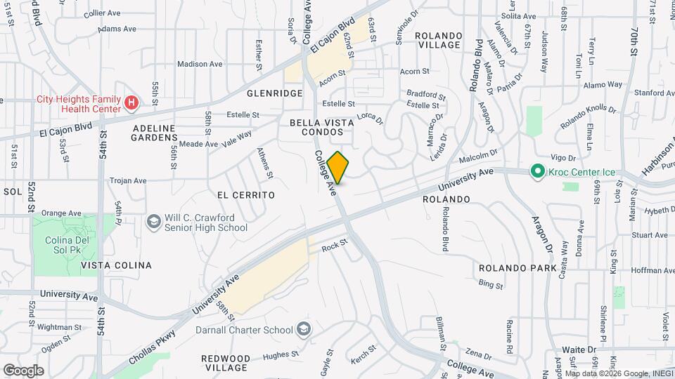 4251 College Ave Map and Location Details