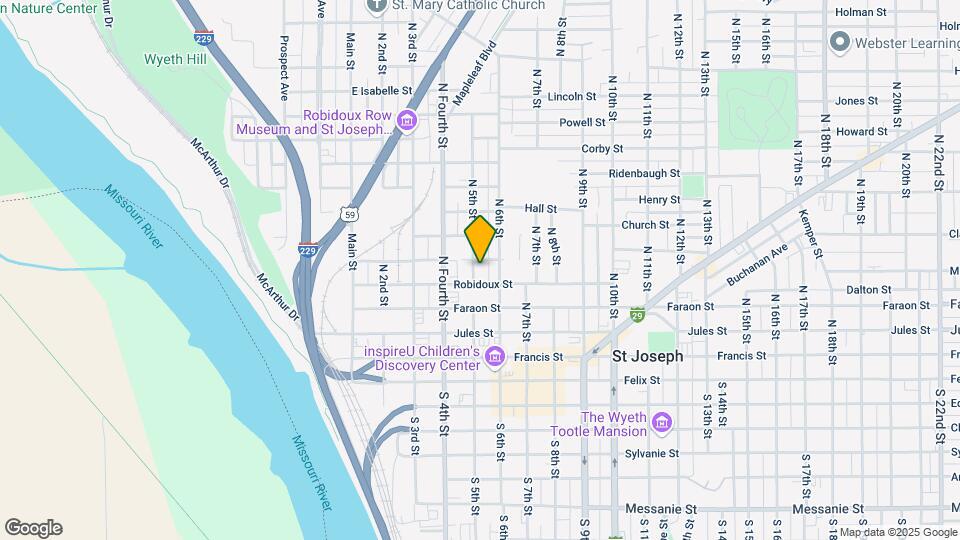 515 N 5th St Map and Location Details