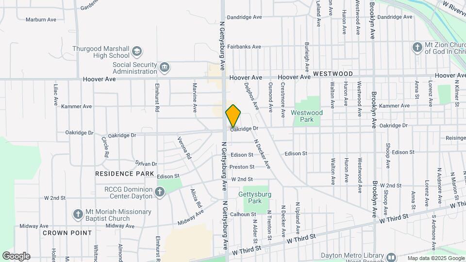 3234 Oakridge Dr Map and Location Details