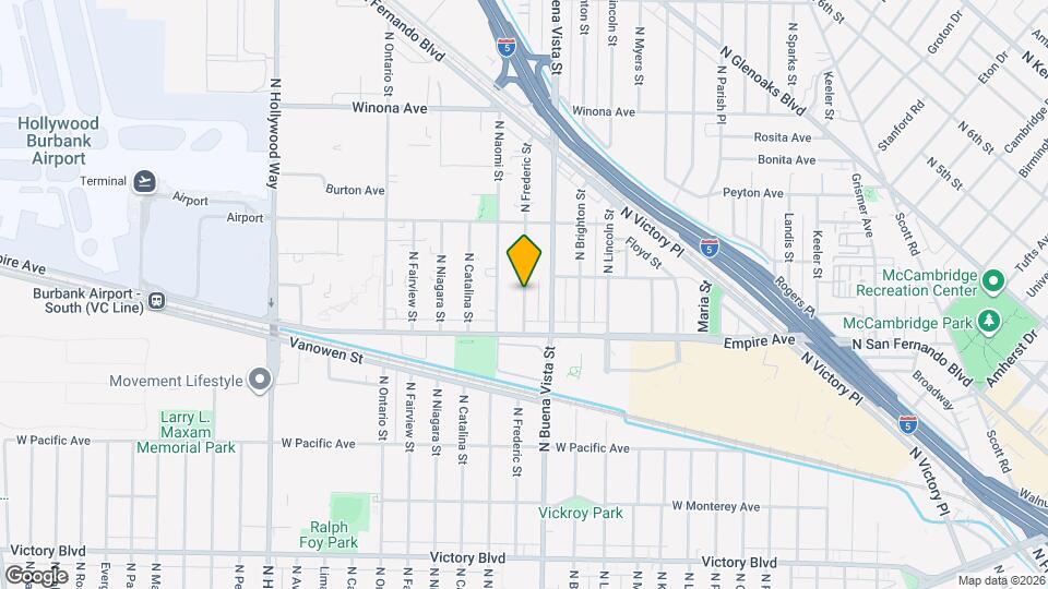 2033 N Frederic St Map and Location Details