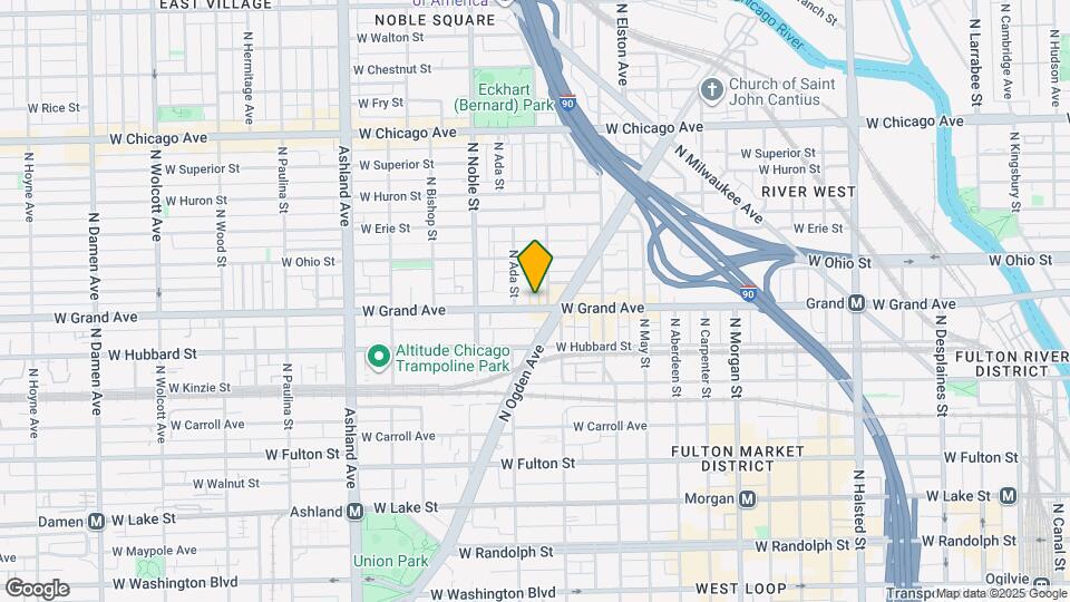 1324 W Grand Ave Map and Location Details