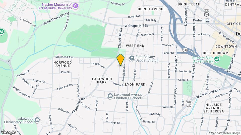 1013 Rosedale Ave, Unit A Map and Location Details