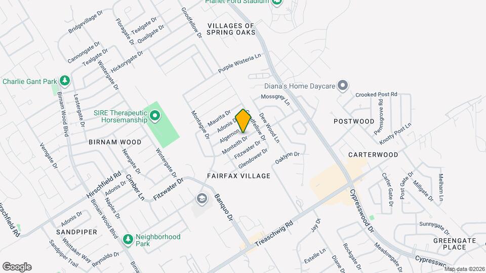 5007 Monteith Dr Mapa y Detalles de la Ubicación