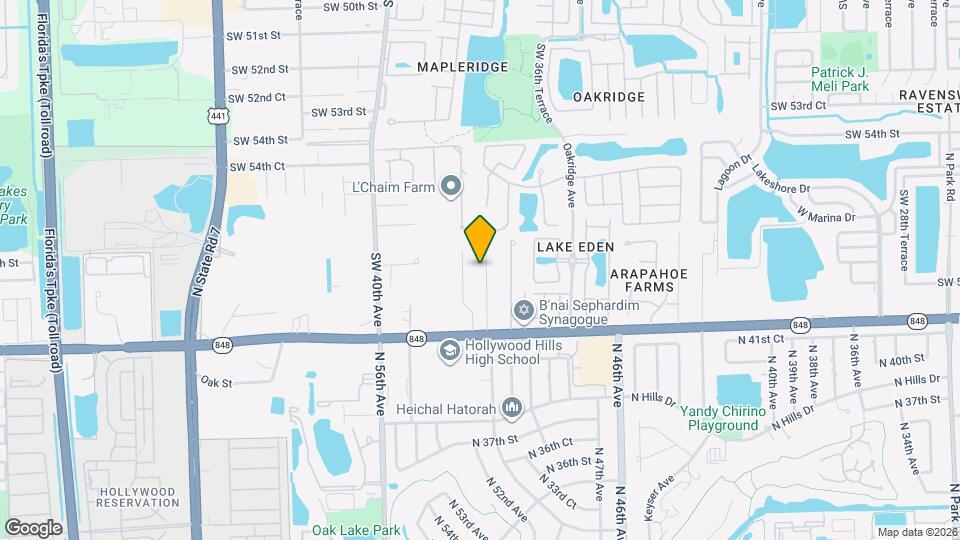 5840 SW 37th Ave Map and Location Details