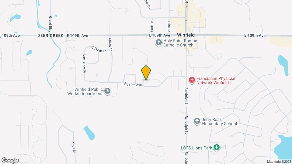 7511 E 111th Ln Map and Location Details