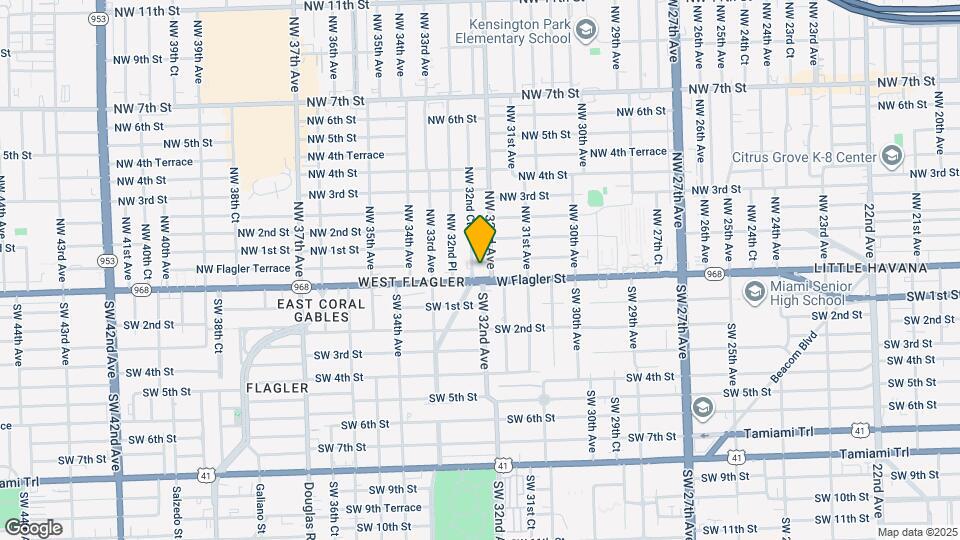 21 NW 32nd Ct Map and Location Details