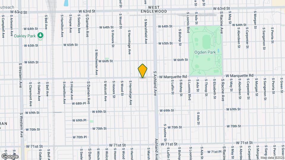 1645 W Marquette Rd Map and Location Details