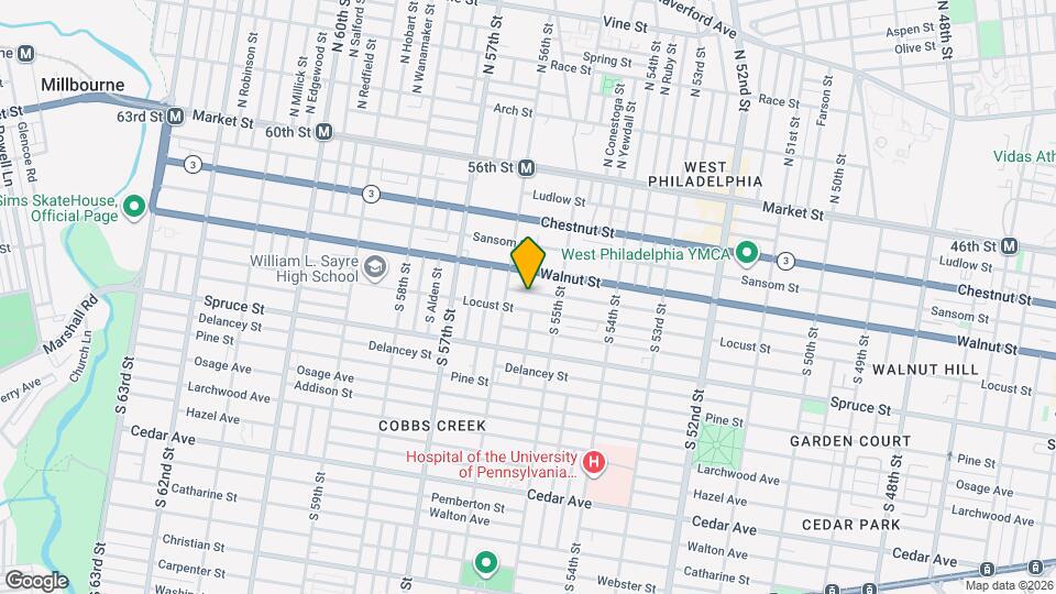 5538 Chancellor St Map and Location Details