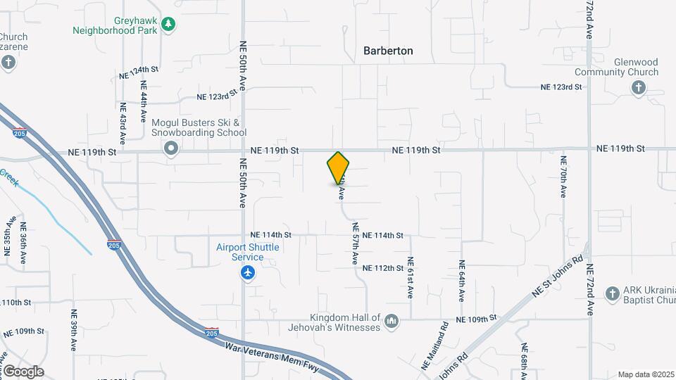 11614 NE 56th Ave Map and Location Details