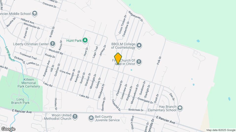 2107 Lazy Ridge Dr Map and Location Details