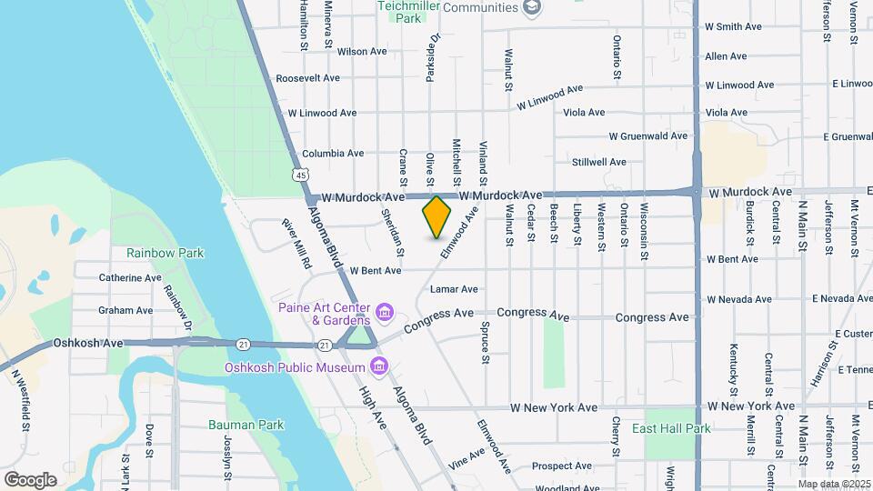 1625 Elmwood Ave Mapa y Detalles de la Ubicación