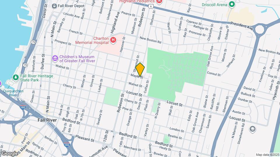 951 Maple Street, Unit Maple 3rd Floor Map and Location Details