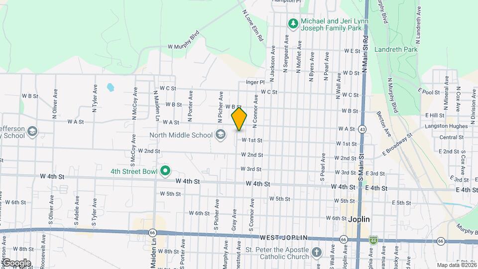 111 N Gray Ave Map and Location Details