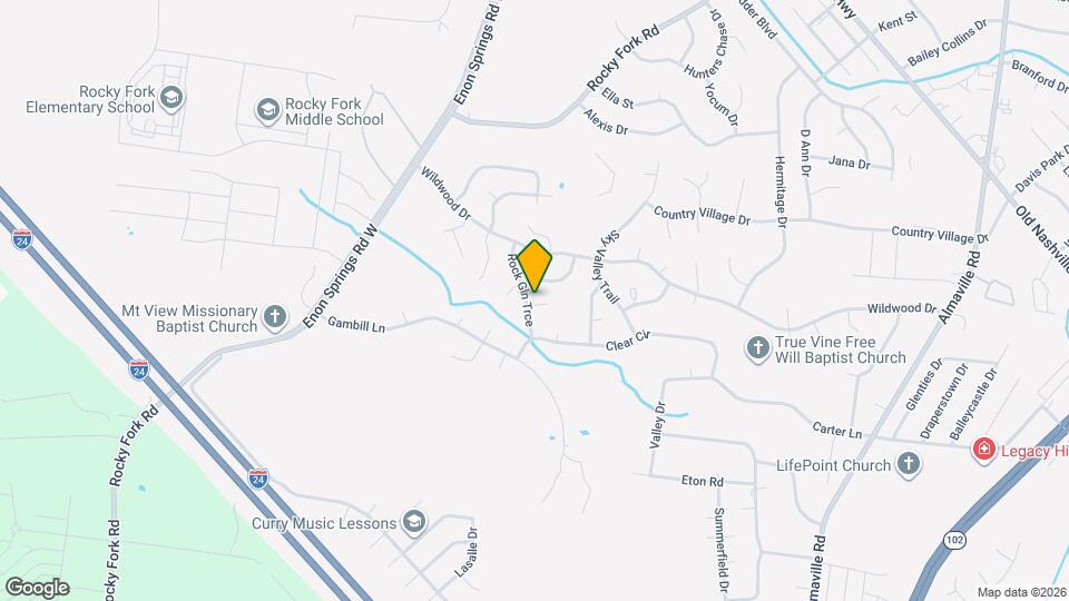 100 Amos Springs Way Map and Location Details