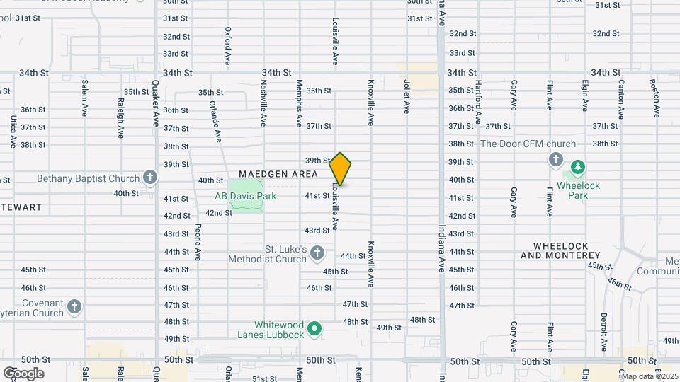 3616 41st St Map and Location Details