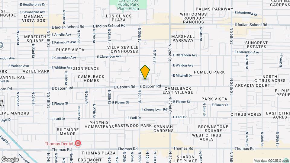 3019 E Mitchell Dr Map and Location Details