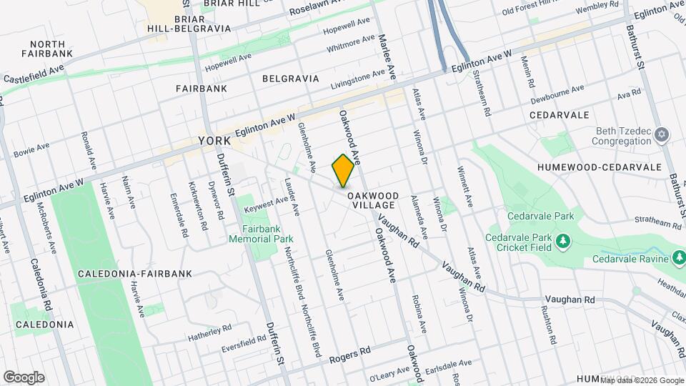659 Vaughan Rd, Unit 3 Map and Location Details