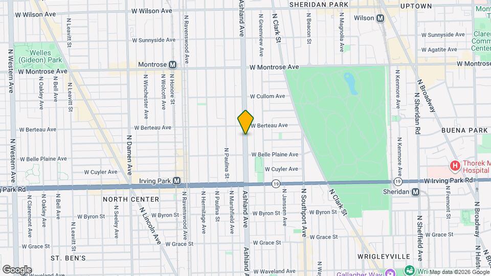 4139 N Ashland Ave Map and Location Details