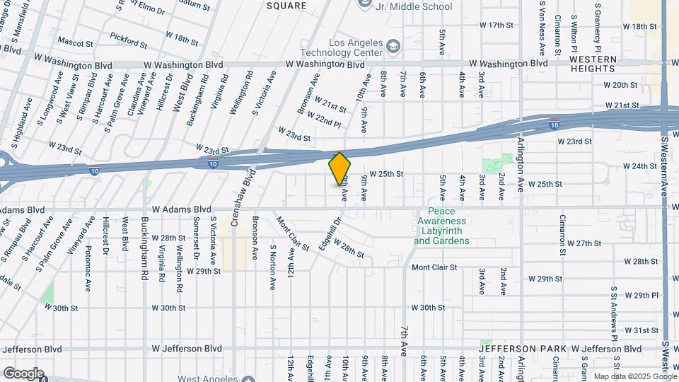 2531 10th Ave, Unit Garage Apt Map and Location Details