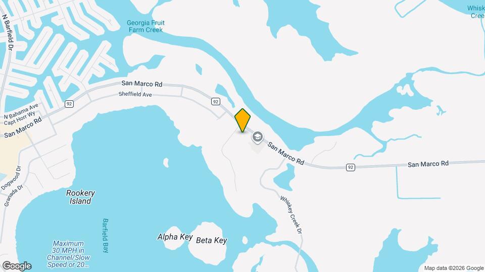 2185 San Marco Rd, Unit Estuary Mapa y Detalles de la Ubicación
