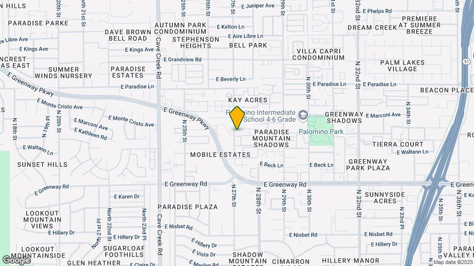2701 E Tierra Buena Ln Map and Location Details