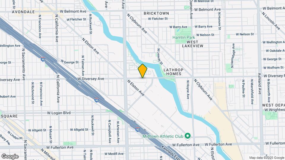 2261 W Diversey Ave, Unit 2 Map and Location Details