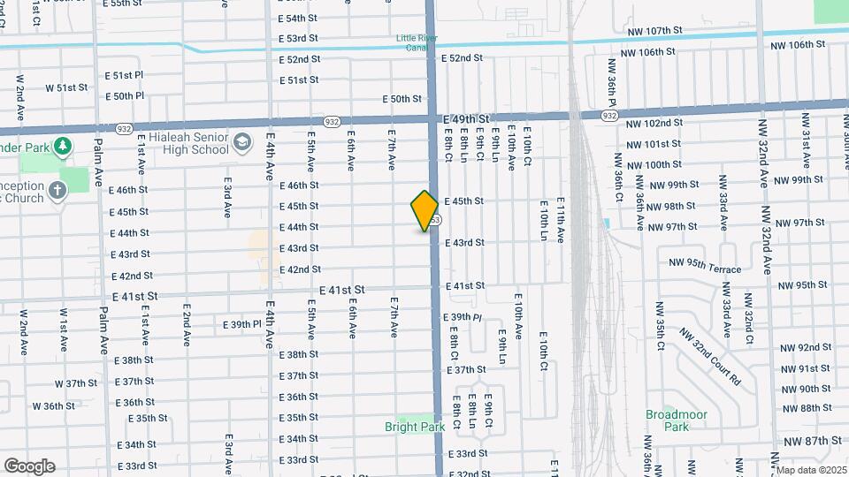 785 E 43rd St Map and Location Details