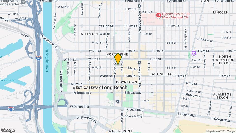 121-125 W 5th St Map and Location Details