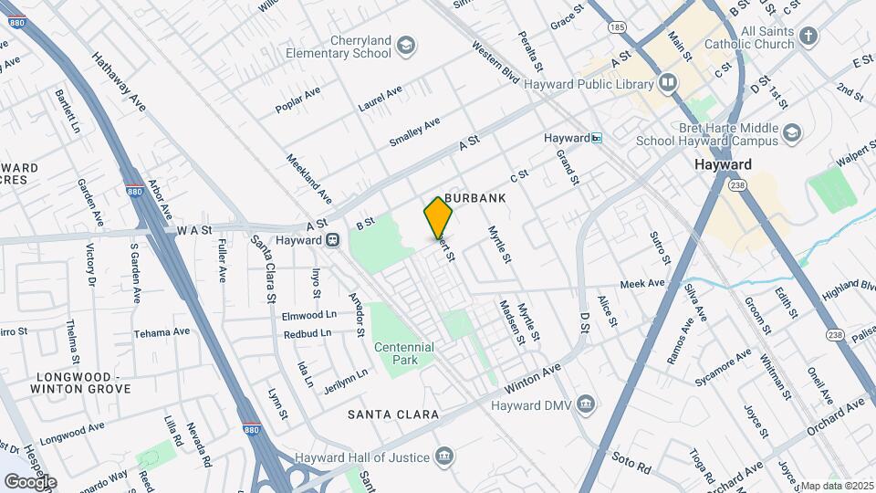 215 Burbank St Map and Location Details