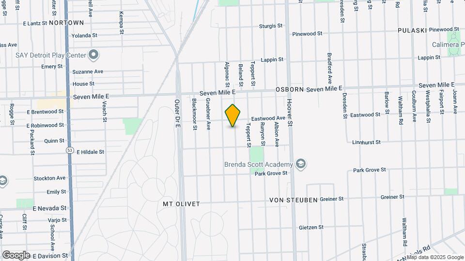 18675 Beland St Map and Location Details