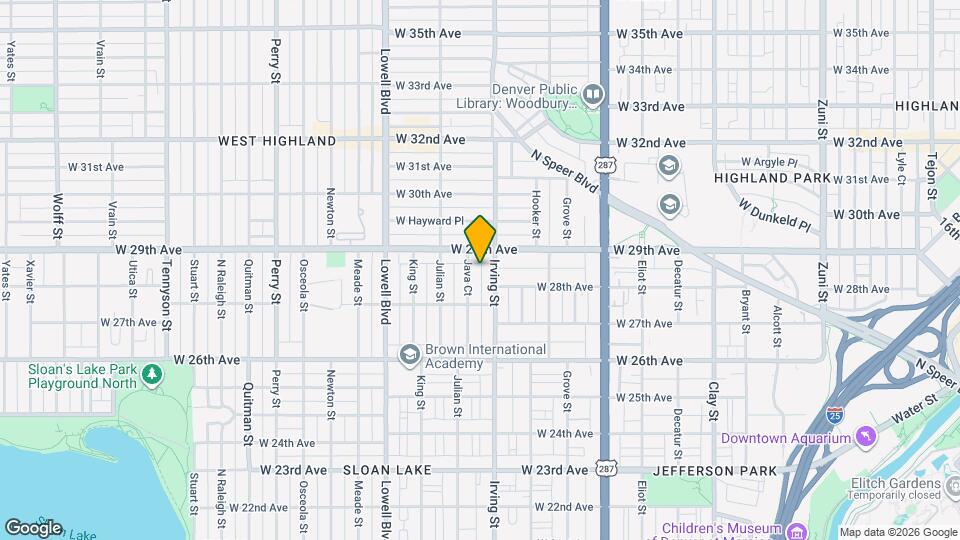 2834 Java Ct Map and Location Details