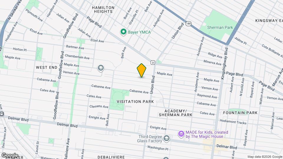 5343 Vernon Ave Map and Location Details