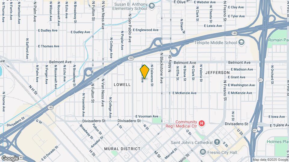 382 N Glenn Ave-Unit -D Map and Location Details