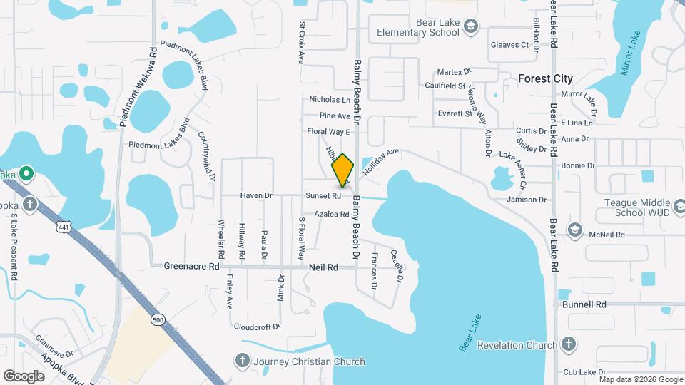 2921 Sunset Rd Map and Location Details