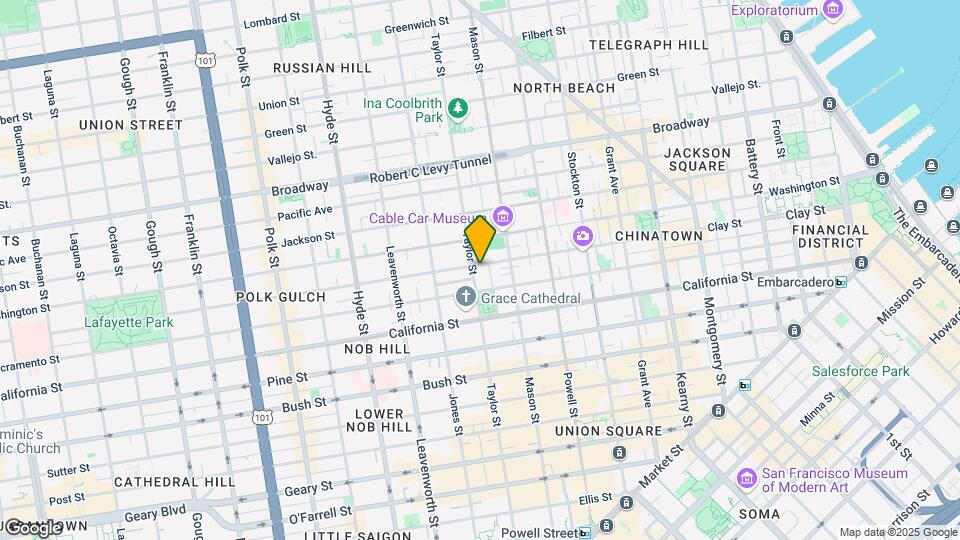1181 Clay St Map and Location Details