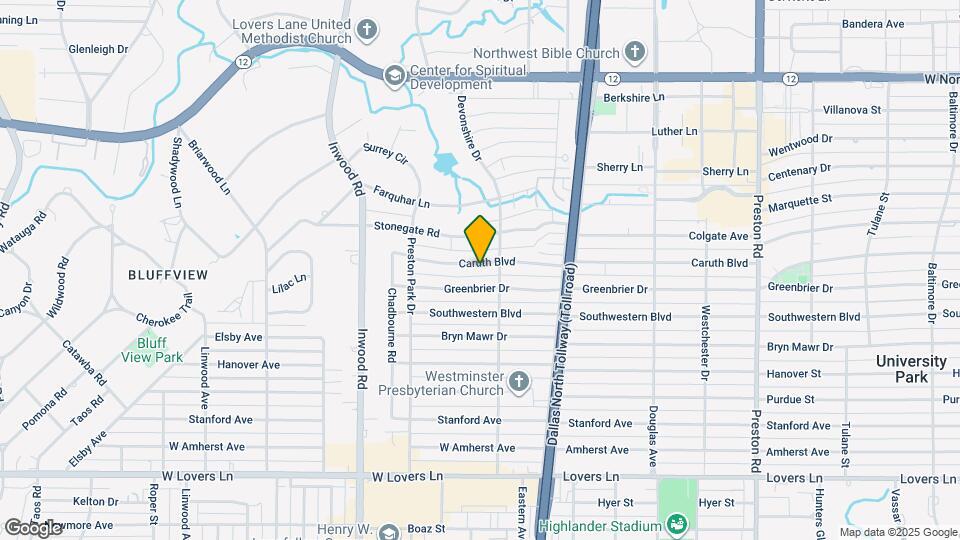 5626 Caruth Blvd Mapa y Detalles de la Ubicación