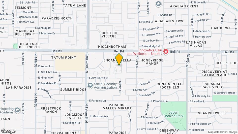 16718 N 50th Way Map and Location Details