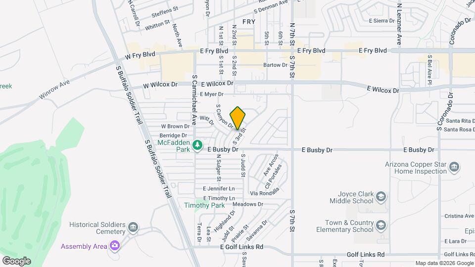 520 S 3rd St Map and Location Details