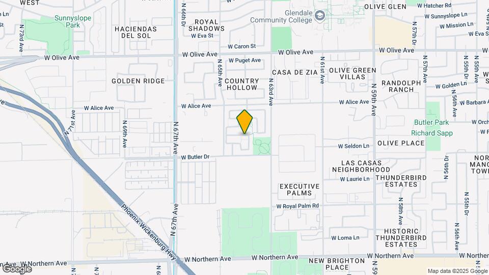6413 W Orchid Ln Mapa y Detalles de la Ubicación