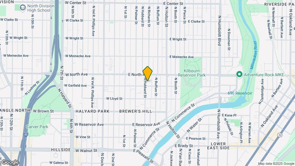 317-319-319 E Garfield Ave Map and Location Details