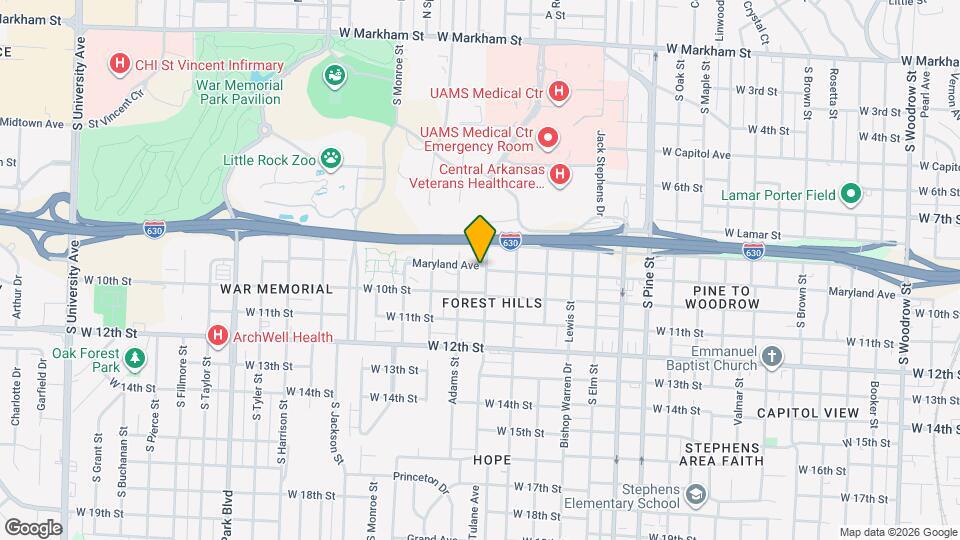 900 Washington St Map and Location Details