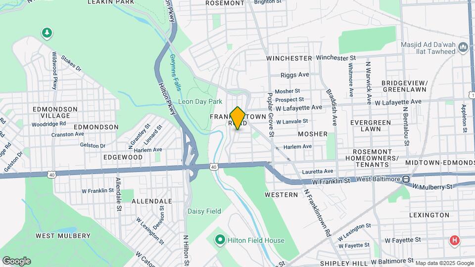 719 N Rosedale St Map and Location Details